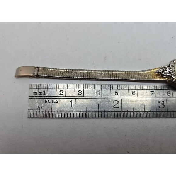 Dufonte Lucien Piccard Womens Diamond Watch Gold Tone Dainty Dress New Battery main image 5